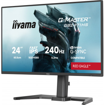 iiyama G-MASTER GB2471HS-B1 écran plat de PC 60,5 cm (23.8") 1920 x 1080 pixels Full HD Noir