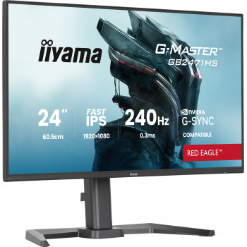 iiyama G-MASTER GB2471HS-B1 écran plat de PC 60,5 cm (23.8") 1920 x 1080 pixels Full HD Noir