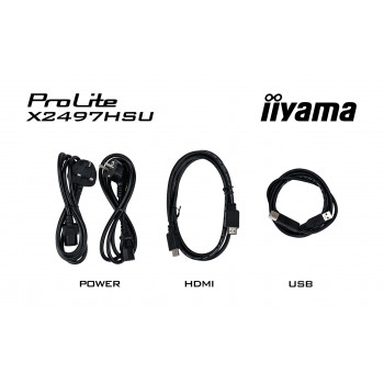 iiyama ProLite X2497HSU-B1 écran plat de PC 60,5 cm (23.8") 1920 x 1080 pixels Full HD LED Noir