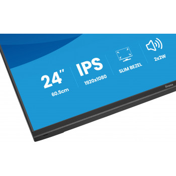 iiyama ProLite X2497HSU-B1 écran plat de PC 60,5 cm (23.8") 1920 x 1080 pixels Full HD LED Noir