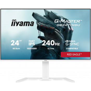 iiyama G-MASTER GB2471HSU-W1 écran plat de PC 60,5 cm (23.8") 1920 x 1080 pixels Blanc