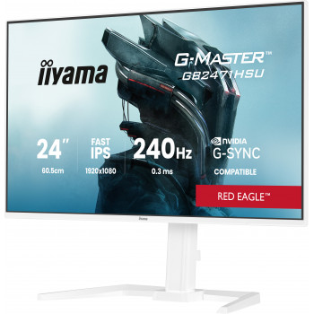 iiyama G-MASTER GB2471HSU-W1 écran plat de PC 60,5 cm (23.8") 1920 x 1080 pixels Blanc