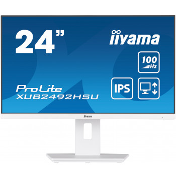 iiyama XUB2492HSU-W6 écran plat de PC 60,5 cm (23.8") 1920 x 1080 pixels Full HD LED Blanc