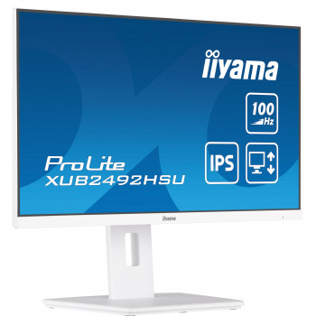 iiyama XUB2492HSU-W6 écran plat de PC 60,5 cm (23.8") 1920 x 1080 pixels Full HD LED Blanc