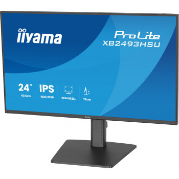 iiyama ProLite XB2493HSU-B1 écran plat de PC 60,5 cm (23.8") 1920 x 1080 pixels Full HD LED Noir