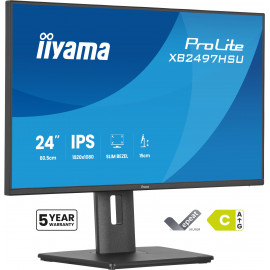 iiyama ProLite XB2497HSU-B1 écran plat de PC 60,5 cm (23.8") 1920 x 1080 pixels Full HD LED Noir