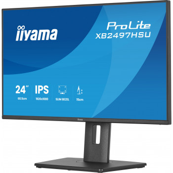 iiyama ProLite XB2497HSU-B1 écran plat de PC 60,5 cm (23.8") 1920 x 1080 pixels Full HD LED Noir