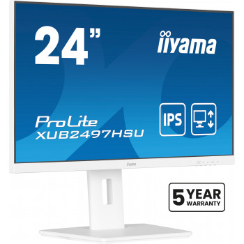 iiyama ProLite XUB2497HSU-W2 écran plat de PC 60,5 cm (23.8") 1920 x 1080 pixels Full HD LED Blanc