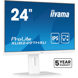iiyama ProLite XUB2497HSU-W2 écran plat de PC 60,5 cm (23.8") 1920 x 1080 pixels Full HD LED Blanc