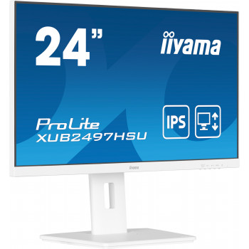 iiyama ProLite XUB2497HSU-W2 écran plat de PC 60,5 cm (23.8") 1920 x 1080 pixels Full HD LED Blanc