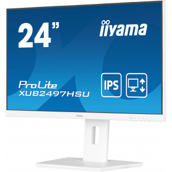 iiyama ProLite XUB2497HSU-W2 écran plat de PC 60,5 cm (23.8") 1920 x 1080 pixels Full HD LED Blanc