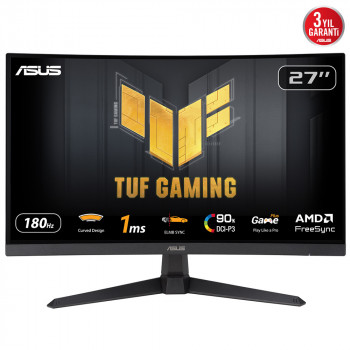 ASUS TUF Gaming VG27VQ3B écran plat de PC 68,6 cm (27") 1920 x 1080 pixels Full HD LCD Noir