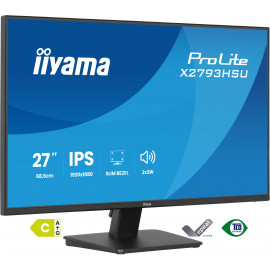 iiyama ProLite X2793HSU-B1 écran plat de PC 68,6 cm (27") 1920 x 1080 pixels Full HD LED Noir