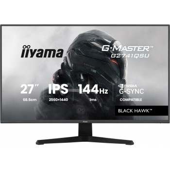 iiyama G-MASTER G2741QSU-B1 écran plat de PC 68,6 cm (27") 2560 x 1440 pixels 4K Ultra HD QLED Noir