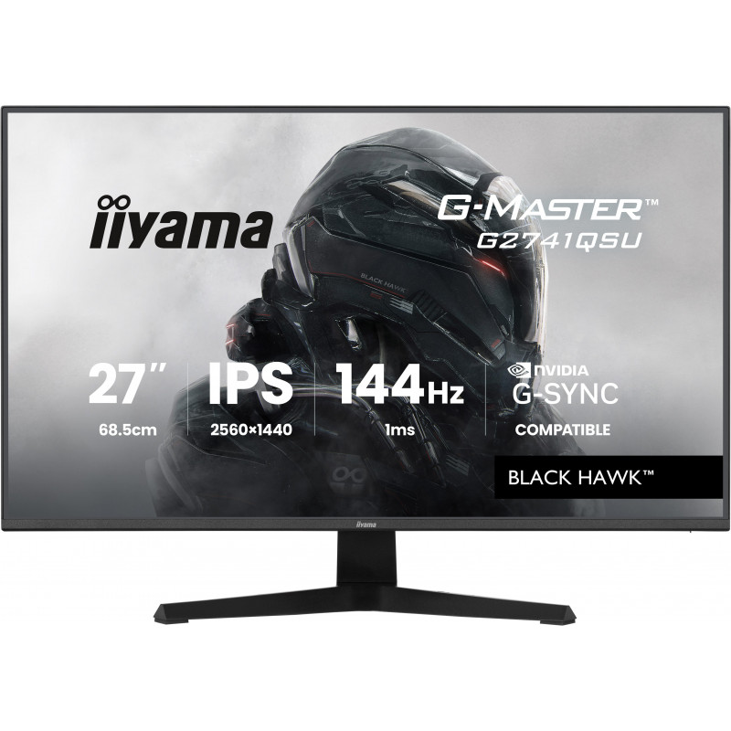 iiyama G-MASTER G2741QSU-B1 écran plat de PC 68,6 cm (27") 2560 x 1440 pixels 4K Ultra HD QLED Noir