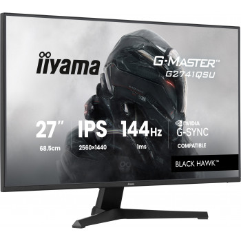 iiyama G-MASTER G2741QSU-B1 écran plat de PC 68,6 cm (27") 2560 x 1440 pixels 4K Ultra HD QLED Noir