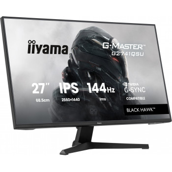 iiyama G-MASTER G2741QSU-B1 écran plat de PC 68,6 cm (27") 2560 x 1440 pixels 4K Ultra HD QLED Noir