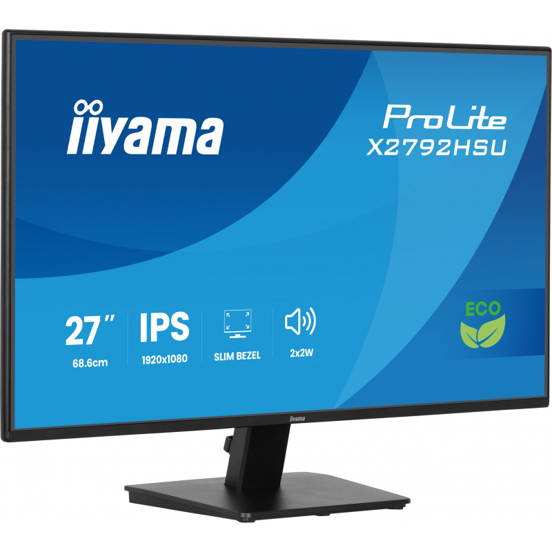 iiyama ProLite X2792HSU-B1 écran plat de PC 68,6 cm (27") 1920 x 1080 pixels Full HD LED Noir