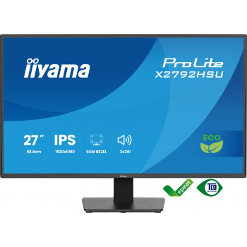 iiyama ProLite X2792HSU-B1 écran plat de PC 68,6 cm (27") 1920 x 1080 pixels Full HD LED Noir