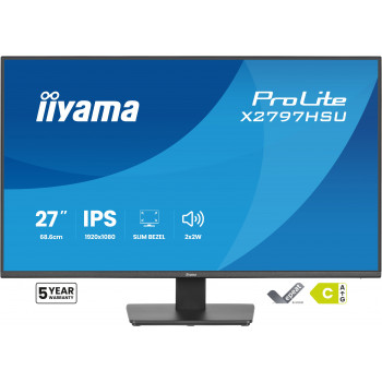 iiyama ProLite X2797HSU-B1 écran plat de PC 68,6 cm (27") 1920 x 1080 pixels Full HD LED Noir