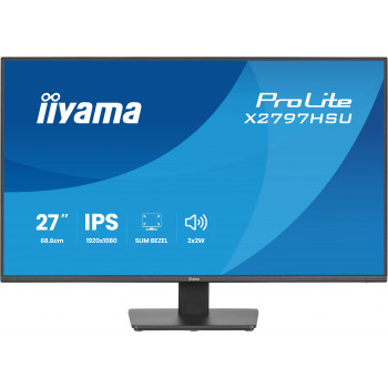 iiyama ProLite X2797HSU-B1 écran plat de PC 68,6 cm (27") 1920 x 1080 pixels Full HD LED Noir