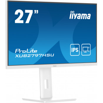 iiyama ProLite XUB2797HSU-W2 écran plat de PC 68,6 cm (27") 1920 x 1080 pixels Full HD LED Blanc