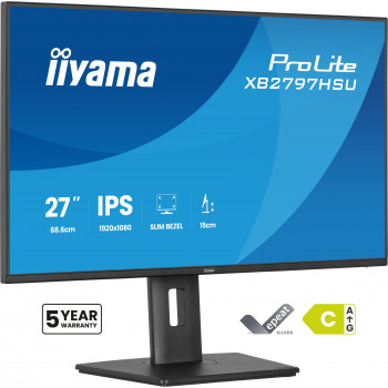 iiyama ProLite XB2797HSU-B1 écran plat de PC 68,6 cm (27") 1920 x 1080 pixels Full HD LED Noir