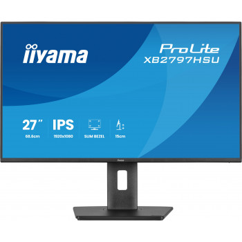 iiyama ProLite XB2797HSU-B1 écran plat de PC 68,6 cm (27") 1920 x 1080 pixels Full HD LED Noir