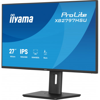 iiyama ProLite XB2797HSU-B1 écran plat de PC 68,6 cm (27") 1920 x 1080 pixels Full HD LED Noir