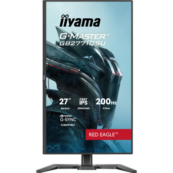 iiyama G-MASTER GB2771QSU-B1 écran plat de PC 68,6 cm (27") 2560 x 1440 pixels Wide Quad HD Noir