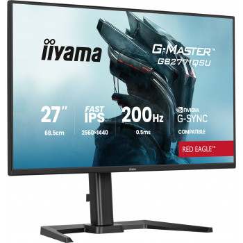 iiyama G-MASTER GB2771QSU-B1 écran plat de PC 68,6 cm (27") 2560 x 1440 pixels Wide Quad HD Noir