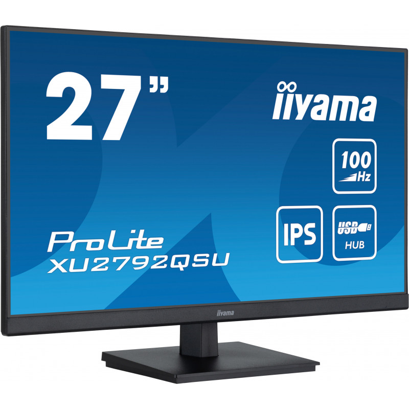 iiyama ProLite écran plat de PC 68,6 cm (27") 2560 x 1440 pixels Quad HD LED Noir
