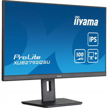 iiyama ProLite XUB2792QSU-B6 écran plat de PC 68,6 cm (27") 2560 x 1440 pixels Quad HD LED Noir