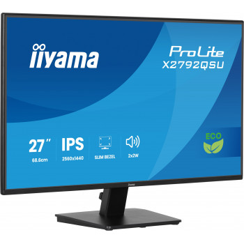 iiyama ProLite X2792QSU-B1 écran plat de PC 68,6 cm (27") 2560 x 1440 pixels Quad HD LED Noir