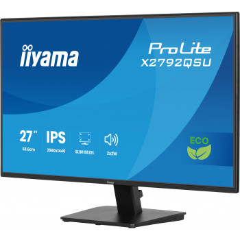 iiyama ProLite X2792QSU-B1 écran plat de PC 68,6 cm (27") 2560 x 1440 pixels Quad HD LED Noir