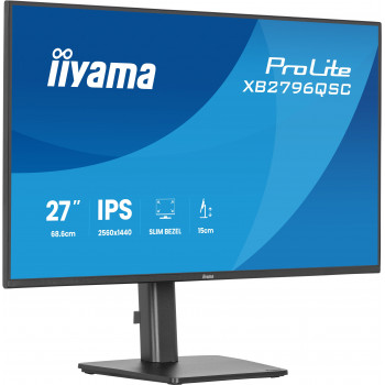 iiyama ProLite XB2796QSC-B1 écran plat de PC 68,6 cm (27") 2560 x 1440 pixels Quad HD LED Noir