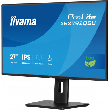 iiyama ProLite XB2792QSU-B1 écran plat de PC 68,6 cm (27") 2560 x 1440 pixels Quad HD LED Noir