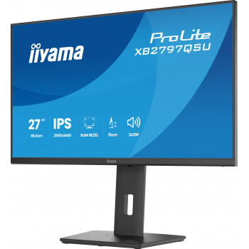 iiyama ProLite XB2797QSU-B1 écran plat de PC 68,6 cm (27") 2560 x 1440 pixels Quad HD LED Noir