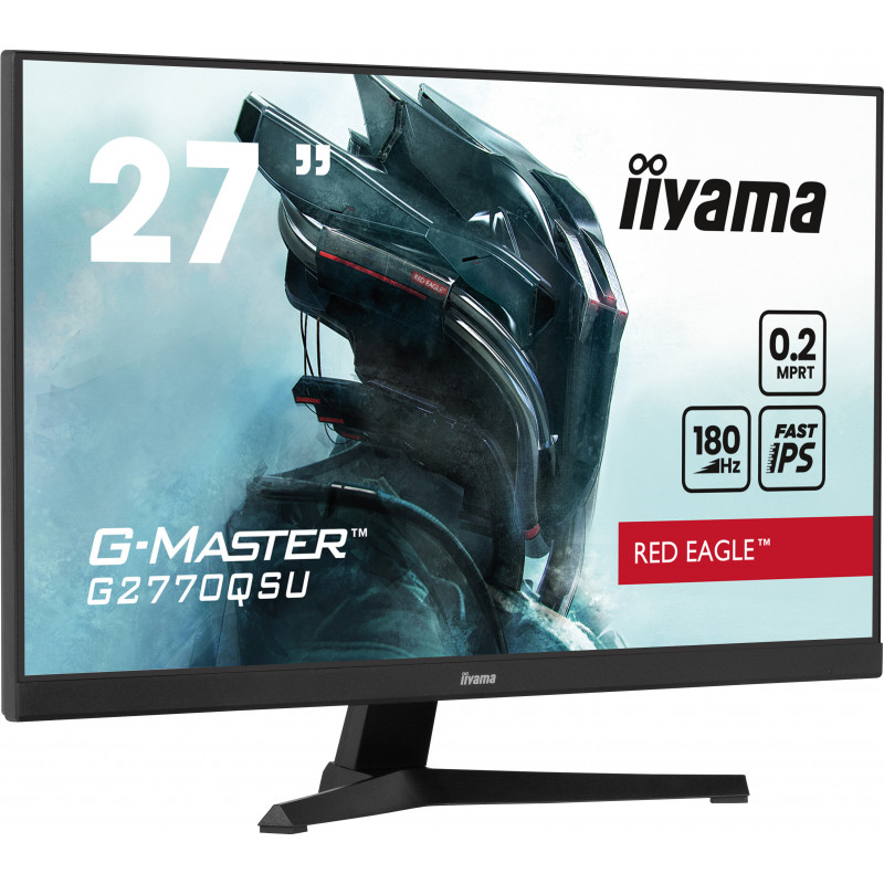 iiyama G-MASTER G2770QSU-B6 écran plat de PC 68,6 cm (27") 2560 x 1440 pixels Wide Quad HD LED Noir