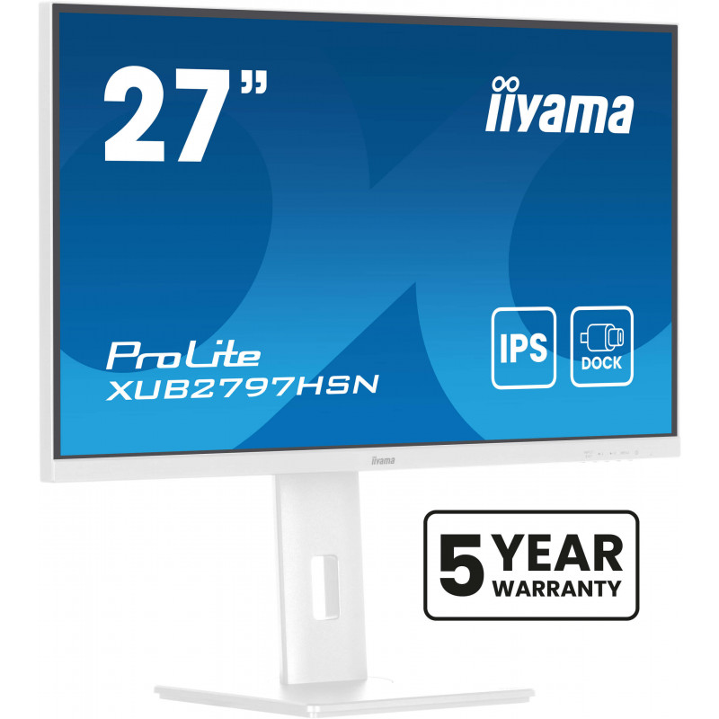iiyama ProLite XUB2797HSN-W2 écran plat de PC 68,6 cm (27") 1920 x 1080 pixels Full HD LED Blanc