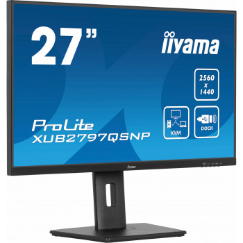 iiyama ProLite XUB2797QSNP-B1 écran plat de PC 68,6 cm (27") 2560 x 1440 pixels Quad HD LED Noir