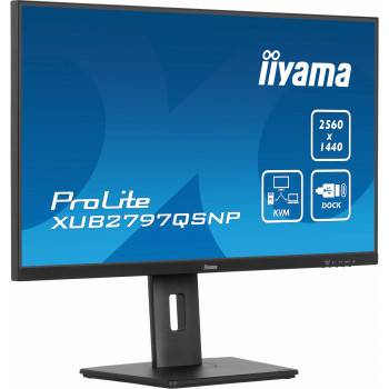 iiyama ProLite XUB2797QSNP-B1 écran plat de PC 68,6 cm (27") 2560 x 1440 pixels Quad HD LED Noir