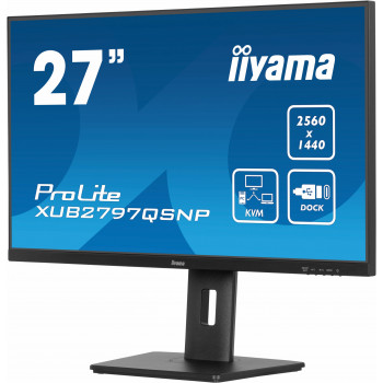 iiyama ProLite XUB2797QSNP-B1 écran plat de PC 68,6 cm (27") 2560 x 1440 pixels Quad HD LED Noir