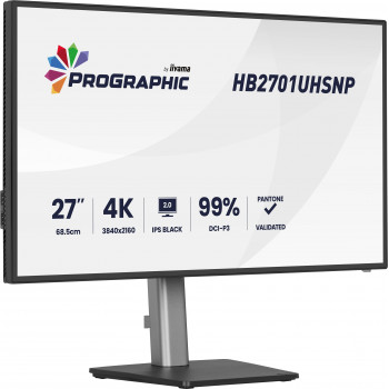 iiyama PROGRAPHIC HB2701UHSNP-B1 écran plat de PC 68,6 cm (27") 3840 x 2160 pixels 4K Ultra HD LCD Noir