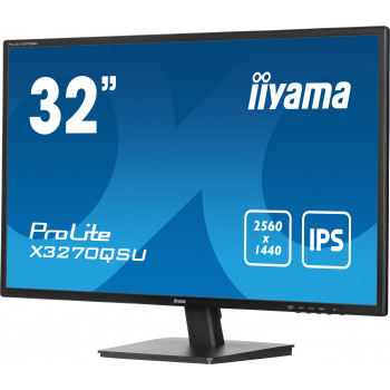 iiyama ProLite X3270QSU-B1 écran plat de PC 80 cm (31.5") 2560 x 1440 pixels Wide Quad HD LED Noir