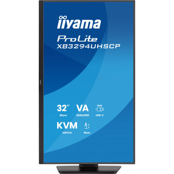 iiyama ProLite XB3294UHSCP-B1 écran plat de PC 80 cm (31.5") 3840 x 2160 pixels 4K Ultra HD Noir