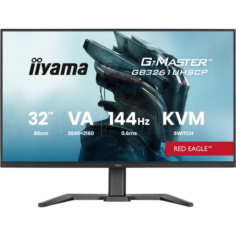 iiyama G-MASTER GB3261UHSCP-B1 écran plat de PC 80 cm (31.5") 3840 x 2160 pixels 4K Ultra HD LED Noir