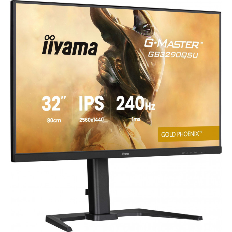 iiyama G-MASTER GB3290QSU-B1 écran plat de PC 80 cm (31.5") 2560 x 1440 pixels Quad HD LED Noir