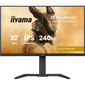 iiyama G-MASTER GB3290QSU-B1 écran plat de PC 80 cm (31.5") 2560 x 1440 pixels Quad HD LED Noir