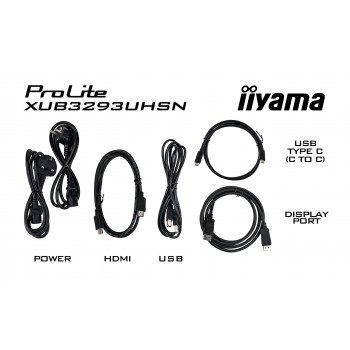 iiyama ProLite XUB3293UHSN-B5 écran plat de PC 80 cm (31.5") 3840 x 2160 pixels 4K Ultra HD LCD Noir